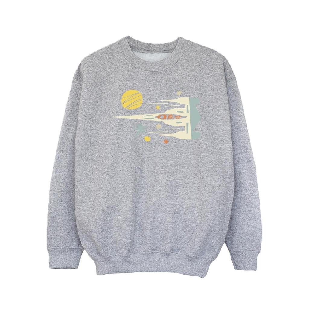 Star Wars Girls The Mandalorian Cutout Ship Sweatshirt