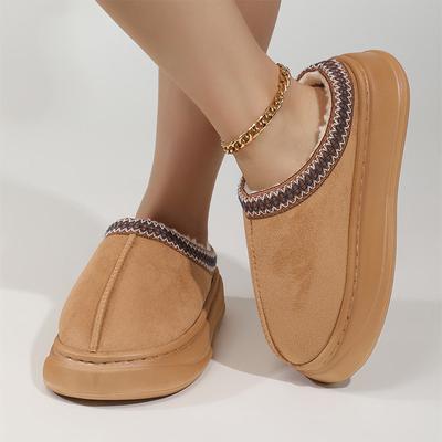 Winter Bag and Indoor Thick-bottomed Home Fleece Cotton Slippers Women's Outer Wear Autumn and Winter