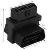 Dual Female OBD2 Splitter ABS OBD2 Connector Professional OBD2 Adapter  Mechanic Workshop