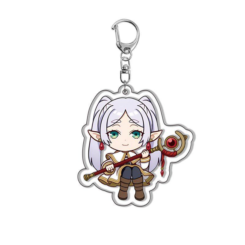 Frieren Beyond Journeys End Acrylic Keychain Frieren Himmel Anime Pendant Souvenir Anime Merchandise Lovely Gift For Fans Cosplay