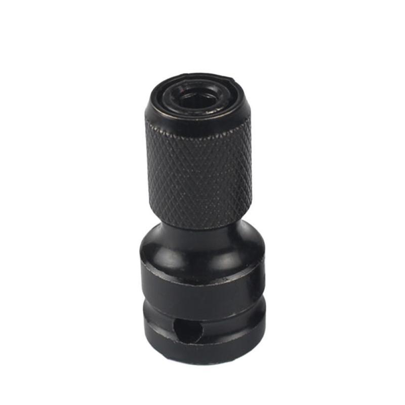 Drive 12inch Square To 14 Inch Hex Shank Telescopic Socket Adapter Chuck Drill