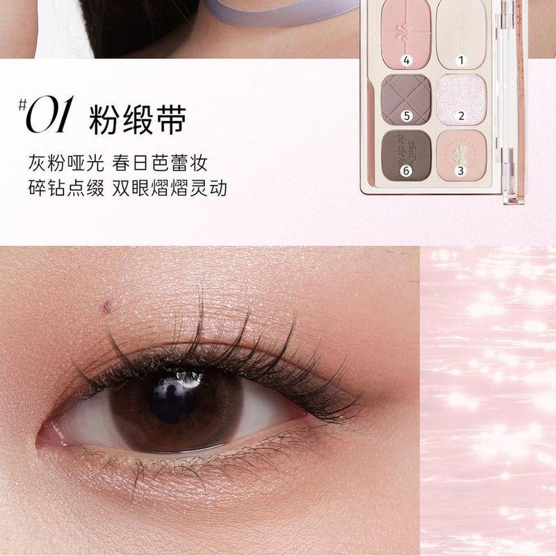 everbab - Bow Series 6-Color Eyeshadow Palette - 2 Types