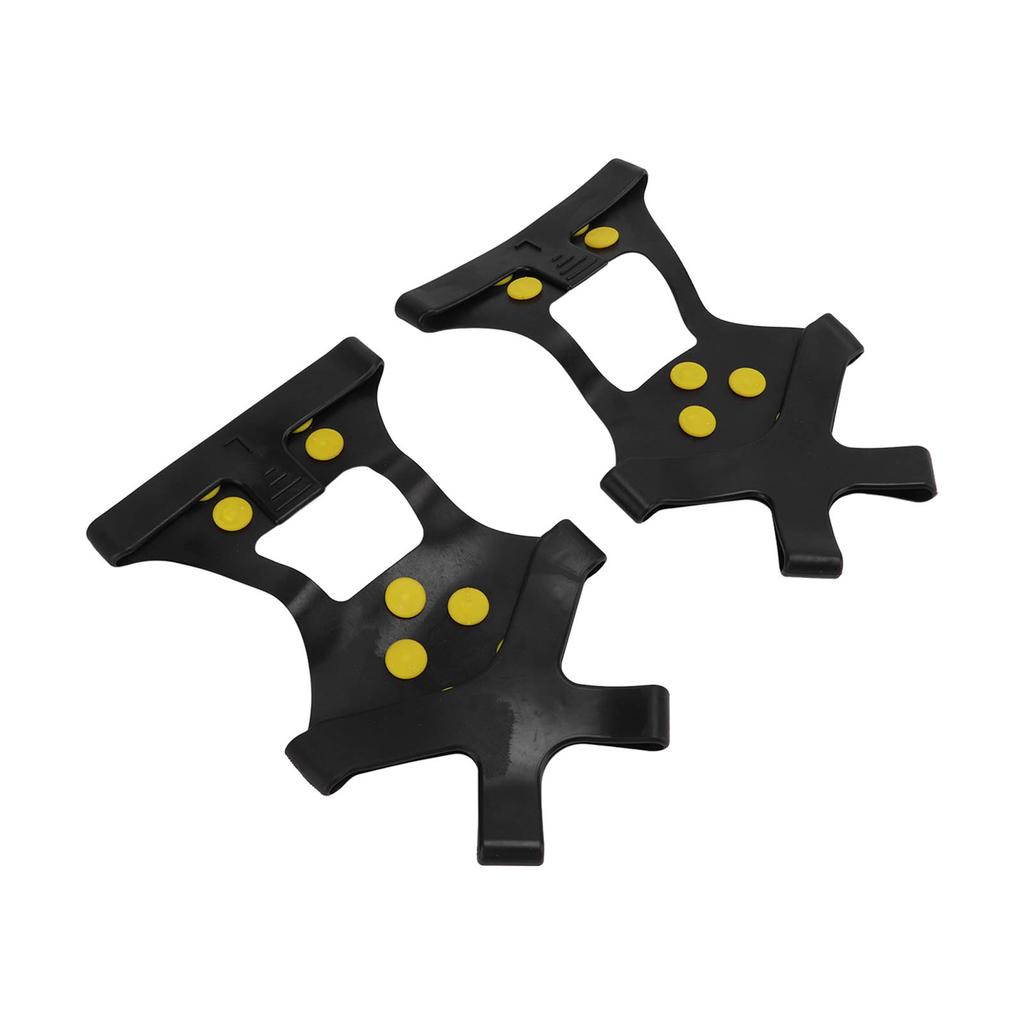 1pair 10 Spikes Ice Snow Grips Anti Slip Ice Traction Clts Walk Traction Clts for Shoes Boots Walking Hiking Climbing