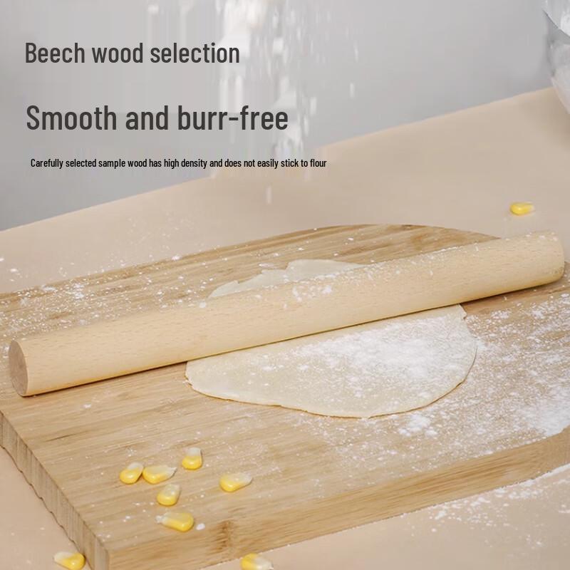 MEIJINJIA Beech Wood Rolling Pin