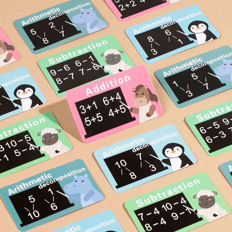 Children's Wooden Number Board Whale Shaped Ten Digit Counter Cognitive Matching Game Addition Subtraction Operation Math Toys