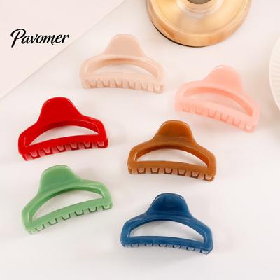 Thick Hair Claw Clip Back Head Claw, Hollow Design Shark with Anti-slip Teeth, Lightweight Acrylic Shower for Long Large For