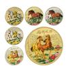 2026 Jahr des Pferdes Gedenkmünze Tierkreis Pferd Gold- und Silbermünze 2026 Jahres Souvenir 40 mm Glückstier Pferd