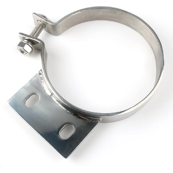 Fits Peterbilt Exhaust Stack 5" Mount Bracket Clamp Chrome 379 359 1987-1993 10294 Silver