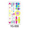 Neon Uv Fluorescent Temporary Tattoo, Waterproof Luminous Fake Tattoo,Bar Ktv Nightclub Makeup Ball