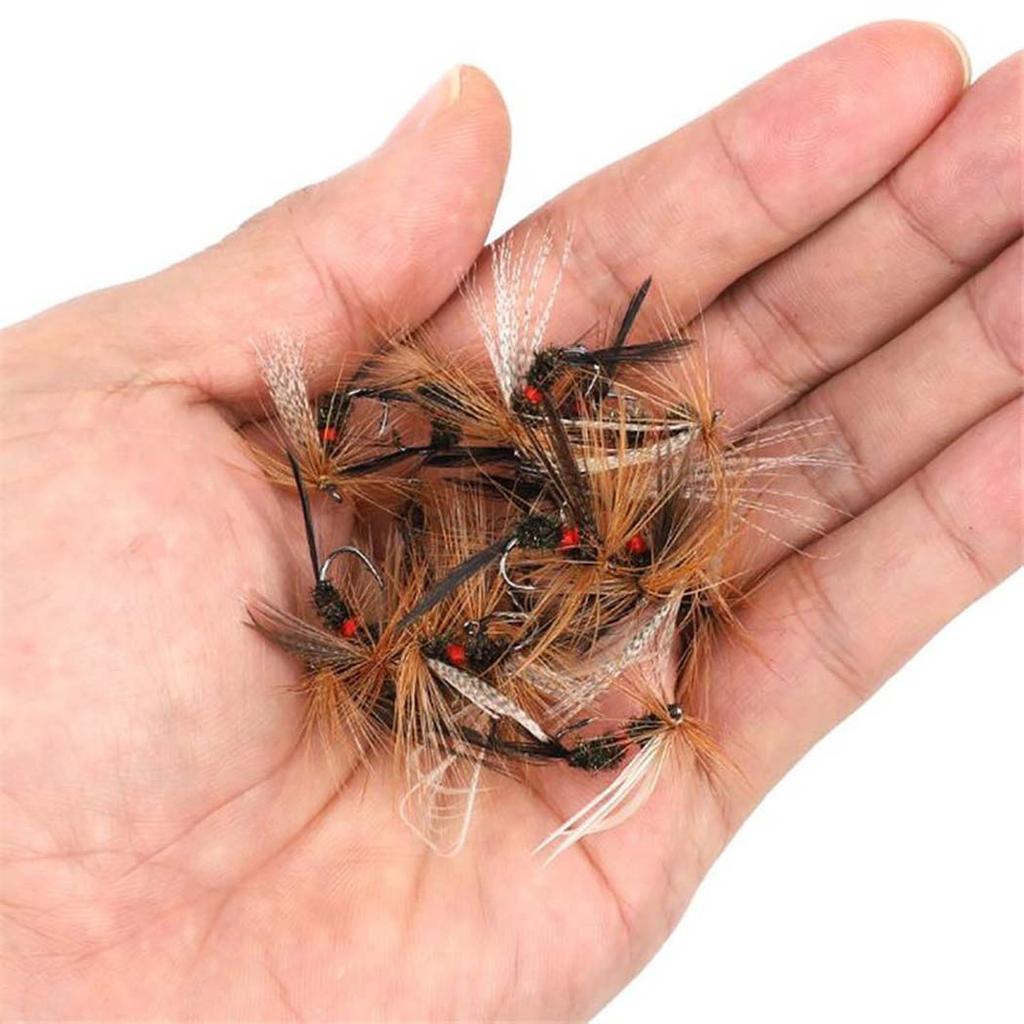 5/10/20/25Pcs/Box Caddisfly Dries Fishing Fly Lure Artificial Insect Bait Trout Fly Fishing Artificial Bait