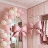 Reusable Pink Bow Balloon Set Themed Parties Photo Props Latex Balloon Set Large Wedding Decoration Balloon