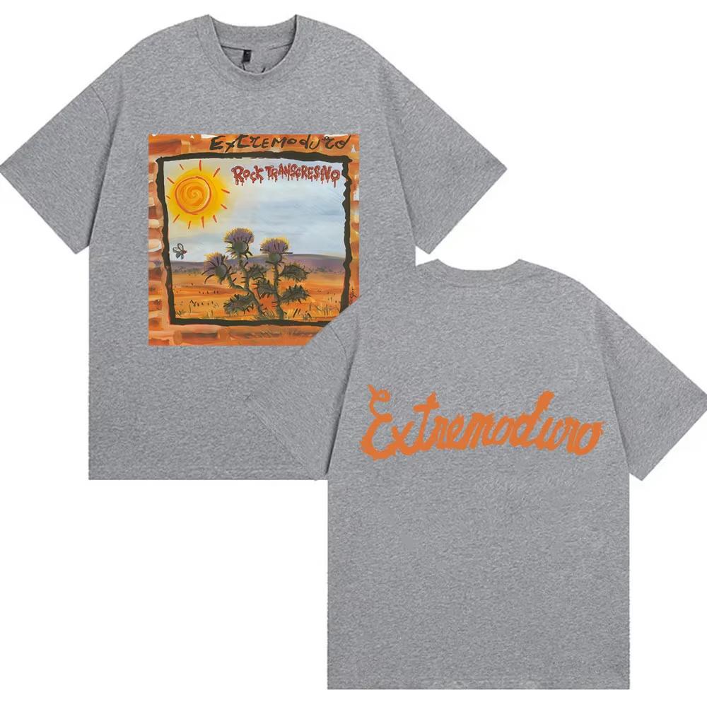 

Rock Band EXTREMODURO Rock Transgresivo Album T Shirts Mens Women Fashion Hip Hop Short Sleeve Loose Casual Male Cotton Tshirt 3XL
