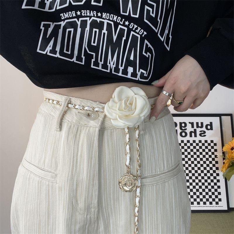 Beautiful Womens Floral Waist Chain Belt Perfect For Trendy Dress And Coat Looks