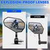 Motorcycle Handlebar End Mirror 360° Rotatable Handlebar Rearview Mirror For scooter ATV