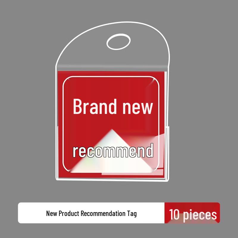 Promotional Clothing Store Hang Tag: Price, Discount, Recommended Label for Shelf Display