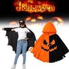 Halloween Costume Kids Pumpkin Bat Caped Cosplay With Polyester Fabric For Teen Adults