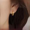 Geometric Metal Twist Earrings Stud Earrings Fashion Commuter Personality Earrings No Piercings Mosquito Coil Disc Ear Clips Earrings
