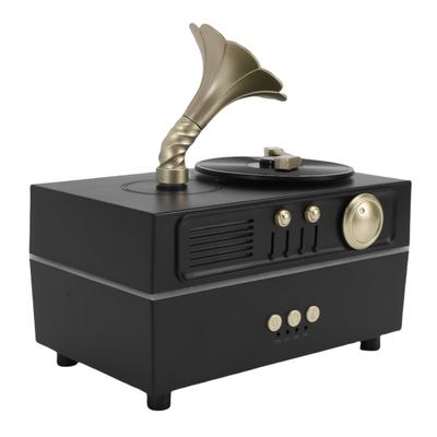 Retro Turntable Aromatherapy Diffuser Black USB   Record Player Aromatherapy Diffuser Humidifier