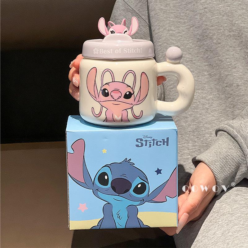 2025 New Style Ceramic Stitch Mug with Lid - Perfect Gift for Girls