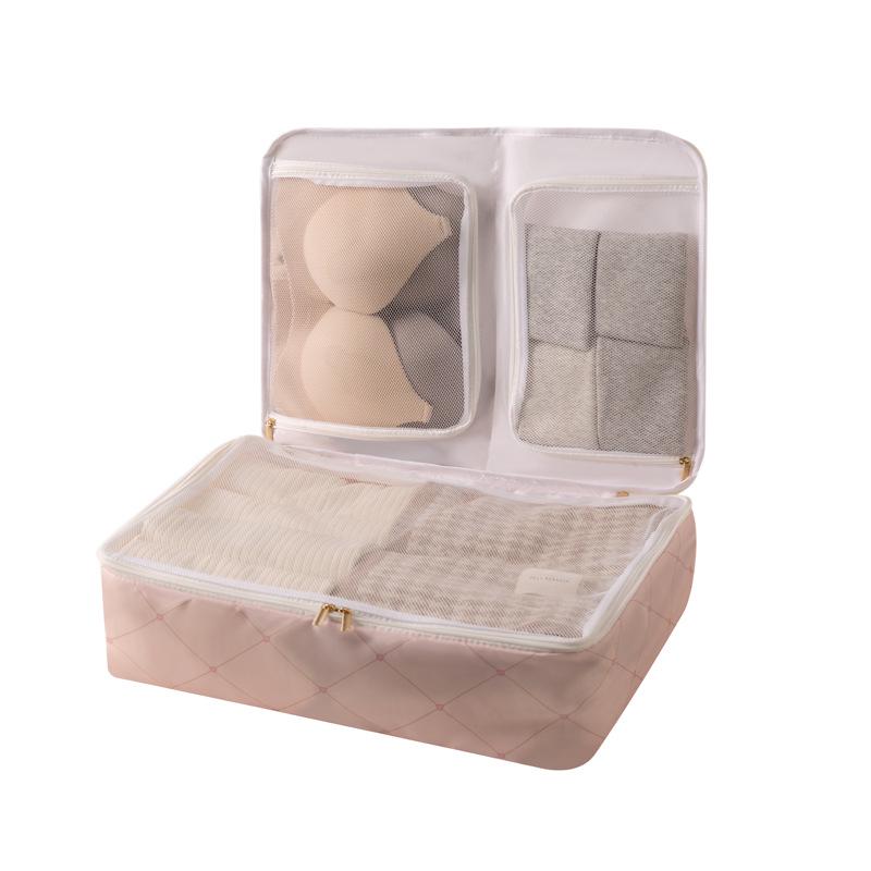 Waterproof Travel Storage Bag: Portable 3-in-1 Bag for Intimate Apparel & Luggage Organization