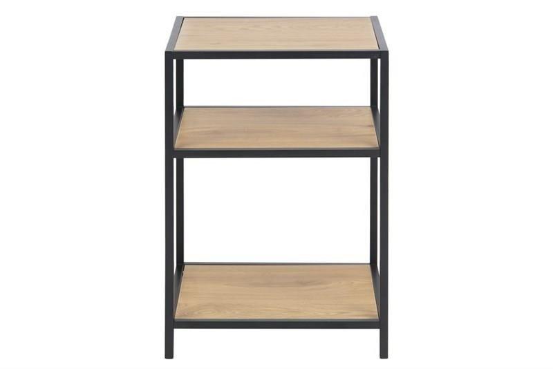 4-SHELF SHELVING unit Seaford VII NATURAL | BLACK