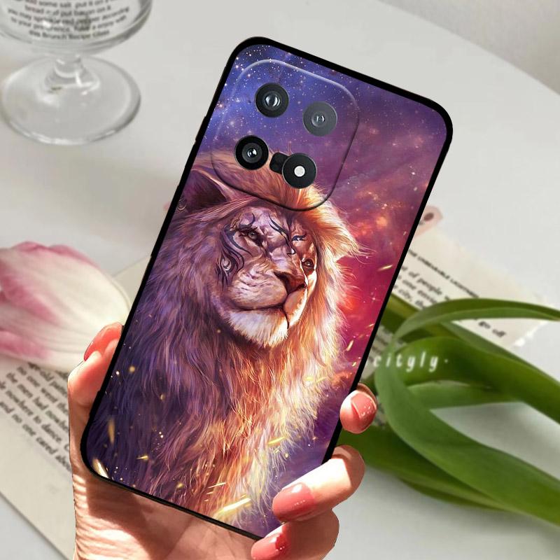 Für VIVO IQOO 15 5G IQOO15 Hülle Coole Wolf Löwe Gedruckt Silikon Weiche TPU Rückabdeckung Für IQOO 15 China Schutzhülle Handy Tasche