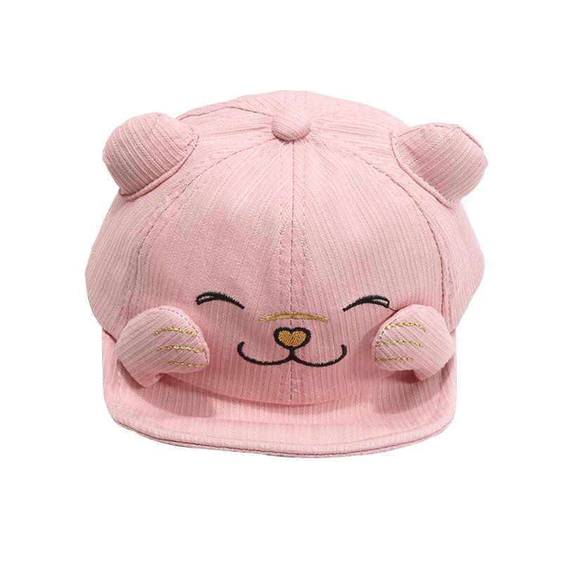 New Baby Baseball Cap Cute Cartoon Animal Bear 1-5 Years Children Baseball Caps Spring Summer Boy Girl Sun Hats Cotton Baby Hat