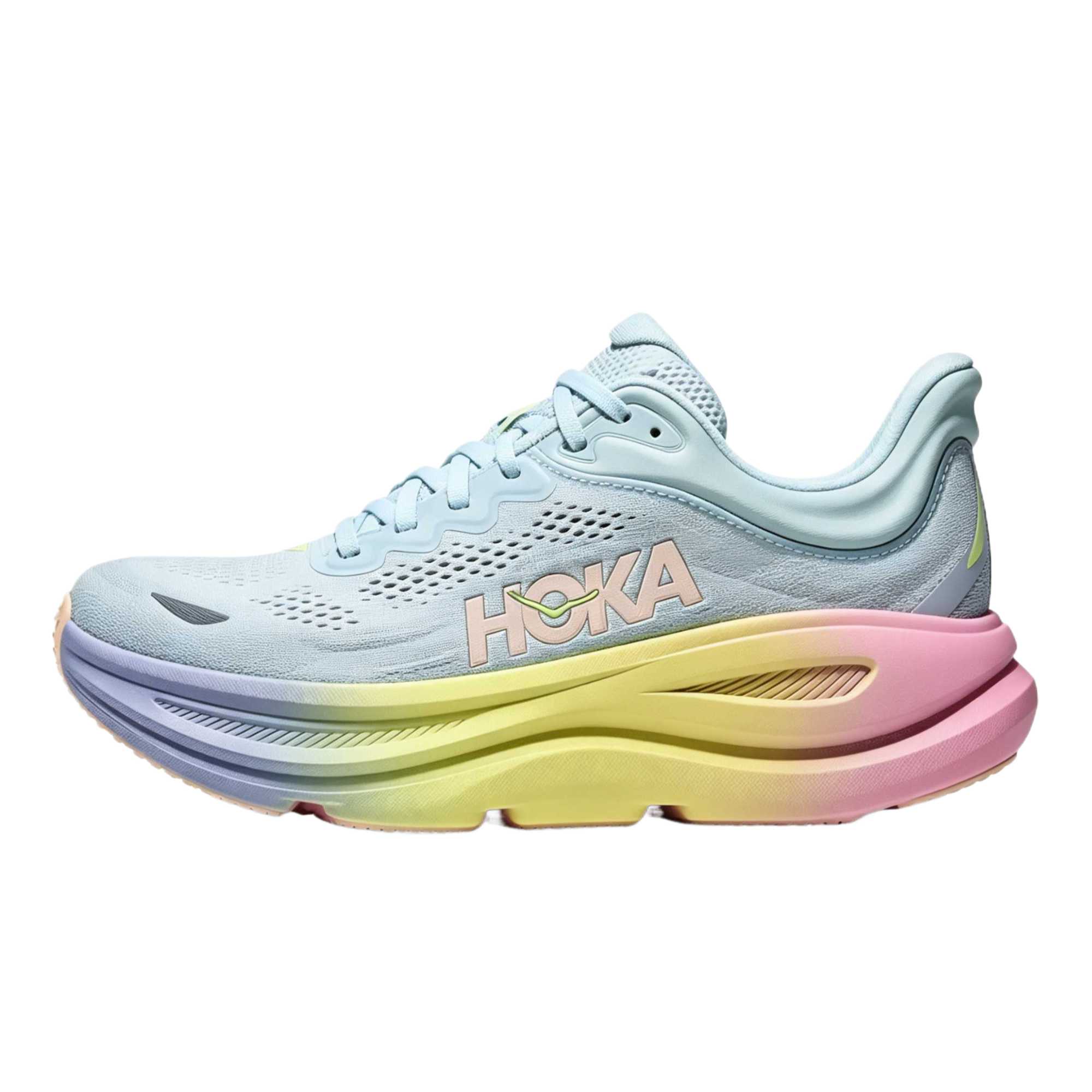 Женские кроссовки HOKA ONE ONE Bondi 9 Беговые кроссовки Женские Низкие Сияющий синий/Облачное небо 39 white