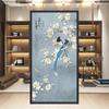 Chinese Style Poetry Flower And Bird Window Film Balcony Bathroom Frosted Stickers Home Decor Static Cling Privacy Glass Films