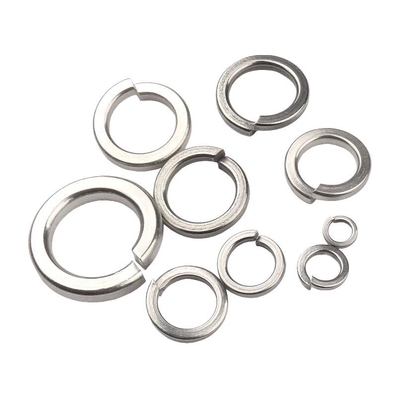 304 Stainless Steel Spring Washer: M2-M64 Sizes, Open Spring Washer, Round Gasket