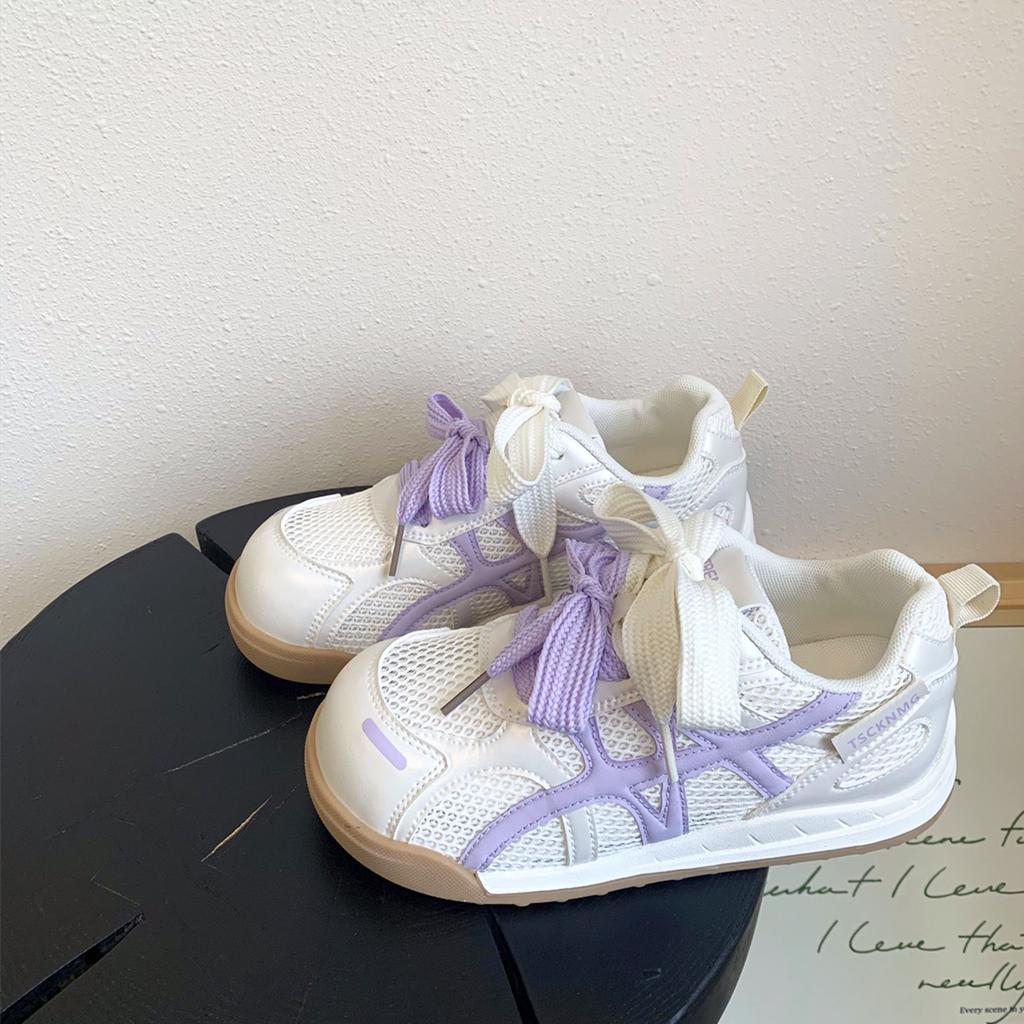 Hongkong-Stil Plateau Deutsche Trainingsschuhe Damen 2025 Sommer neue beliebte Schuhe vielseitige lässige Sportschuhe kleine weiße Forrest Gump Schuhe