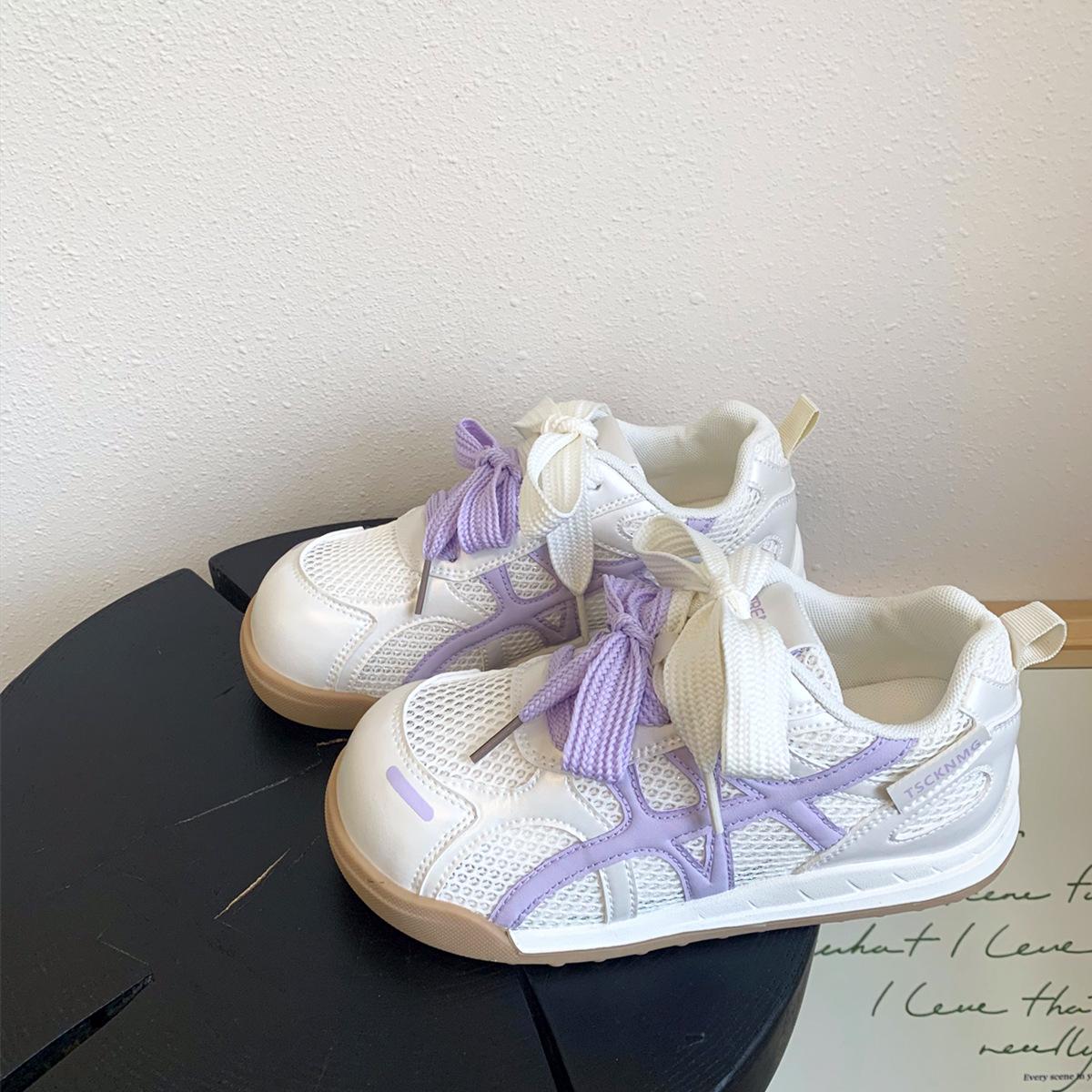 

Hong Kong style platform German training shoes women s 2025 summer new popular shoes versatile casual sports shoes little white Forrest Gump shoes 40 фиолетовый