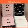 Pink Coil Bow A5 Cute Notebook Diary Sketchbook School Office Supplies Stationery Mini Portable Notepad Student Gift