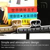 Music Score Fixed Clips Sheet Holder Replacement Plastic Piano Sheet Music Clip Piano Key Pattern Piano Sheet Music Clip