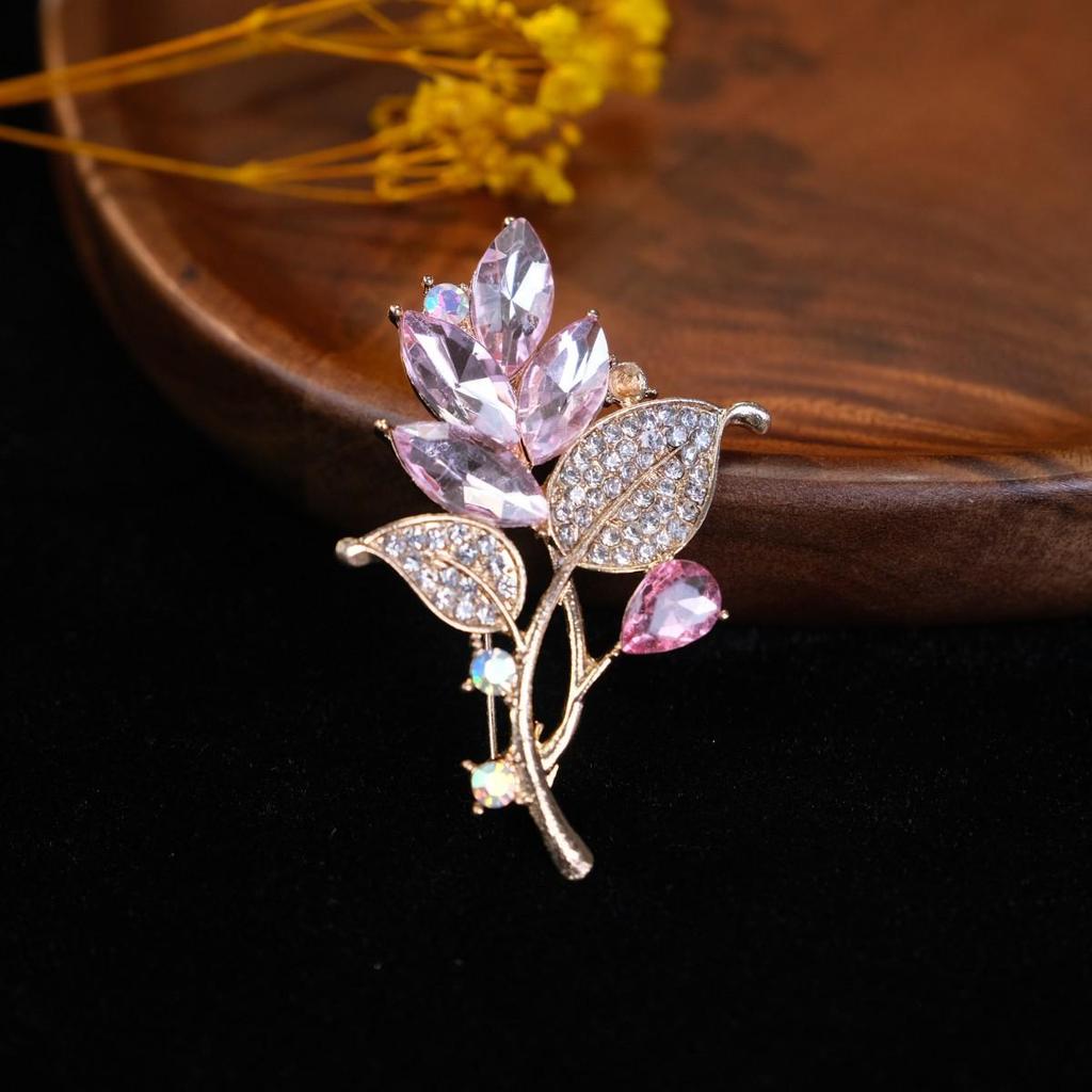 Bunte Retro Damen Korsagenbrosche - Elegante Anstecknadel im europäischen Stil