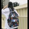 Schoolbag Lightweight Versatile Backpack Women's New College Student Fashion Graffiti School Bag Large Capacity Couple Travel Backpack Wholesale