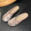 Slippers Woman Ethnic Style Baotou Slippers for Women with Soft Soles Vintage Women's Sandals Women's Home Slippers Outside