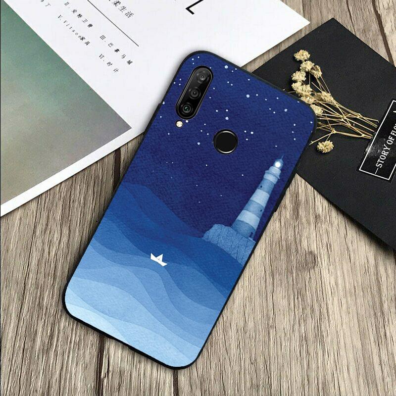 Ocean Waves Sailboat For Huawei Nova 8i 11i 12i 12s 9 10 SE Y60 Y70 Y90 Y72 Y73 Y61 Y91 P60 Pro P30 P40 Lite Case