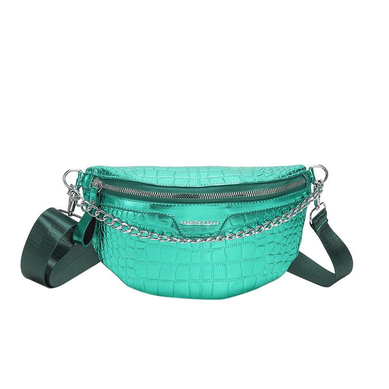 Ladies Messenger Bag 2025 New Korean Version Stone Pattern Personalized Internet Celebrity Ins Sports Breast Bag Casual Shoulder Bag Tide
