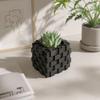 3D Printed Cube Flower Pot Building Block Style Home Decoration  Window Sill