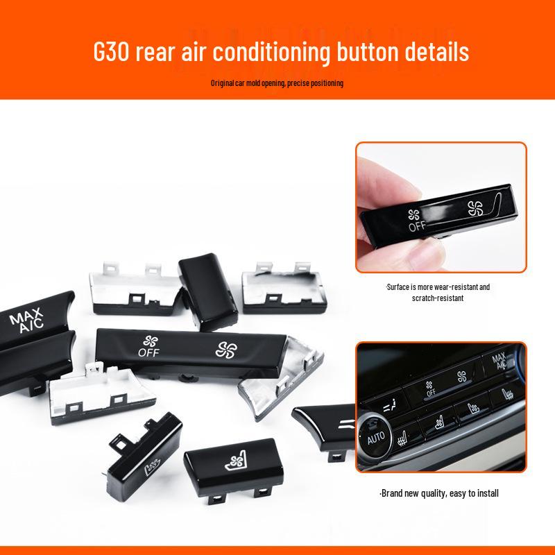 Compatible with BMW 5 Series, 7 Series, GT, 6 Series, G32, G30 Rear Air Conditioning Switch Buttons