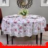 High-Grade Waterproof, Oil-Proof, Non-Slip, Thick Round Tablecloth for Home and Restaurant Use