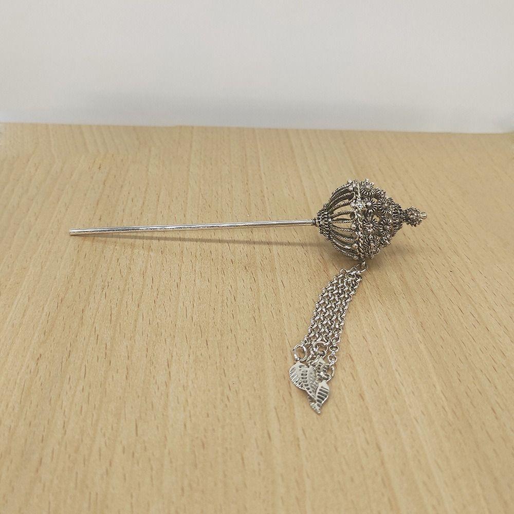 Leaf Metal Hair Sticks Ancient Hanfu Headwear Dai Style Hair Clip Retro Thai Headdress  Women