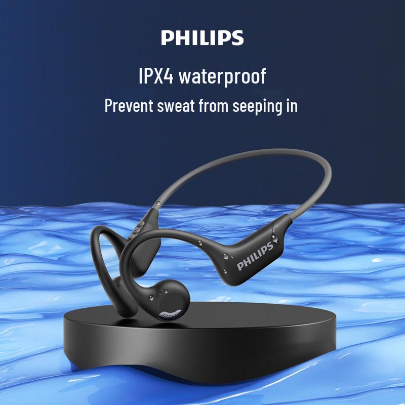 Philips TAA1708 Open-Ear Bone Conduction Sports Bluetooth Headset