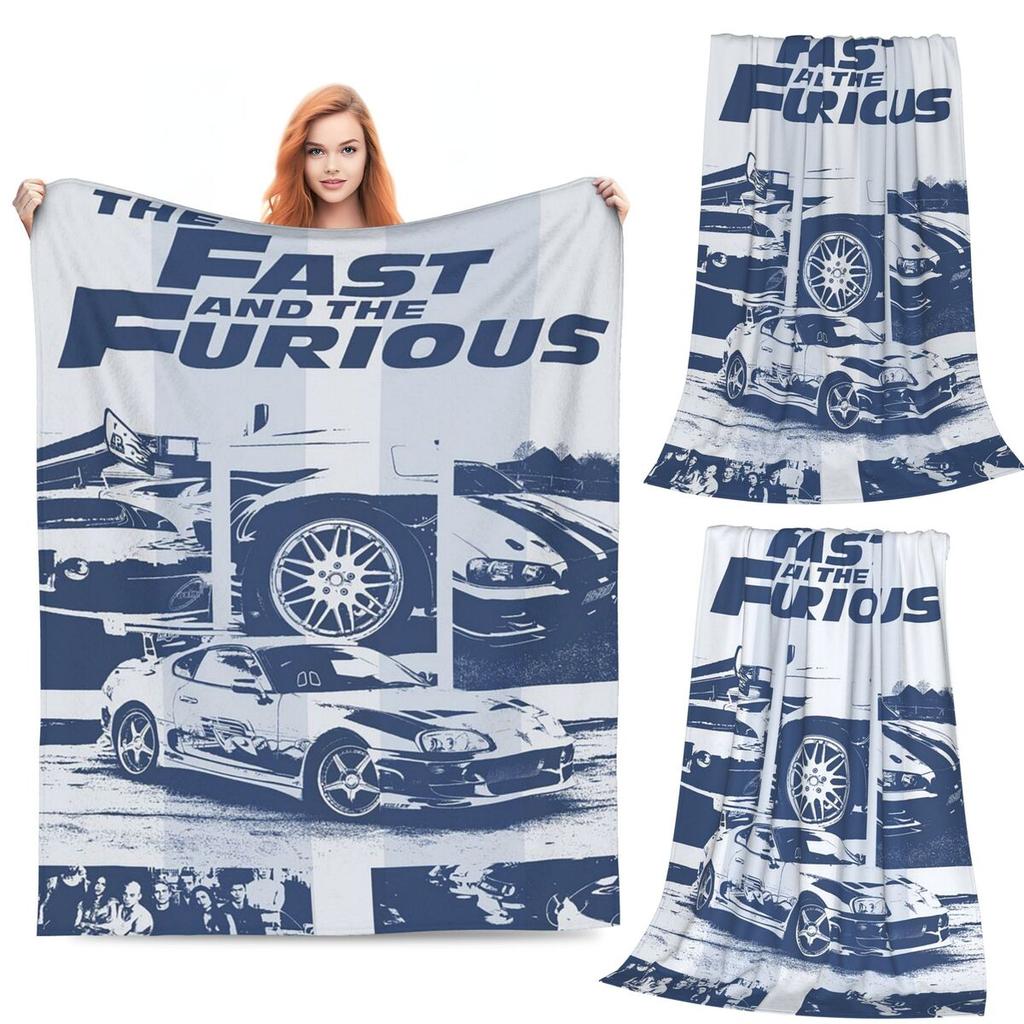 Fast & Furious Blankets Soft Warm Flannel Throw Blanket Bedding for Bed Living room Picnic Travel Home Couch
