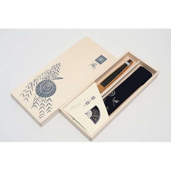 [Hasegawa] Kyoto Folding Fan "Kasumi" (Mist), Handcrafted by Kyoto Artisans, Includes Fan Case and W
