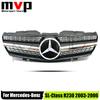Chrom Schwarz Diamanten Stil Oberer Kühlergrill Mit Auto Front Racing Gitter Emblem Abzeichen Für Mercedes Benz SL-Klasse R230 03-06 SL500 p1