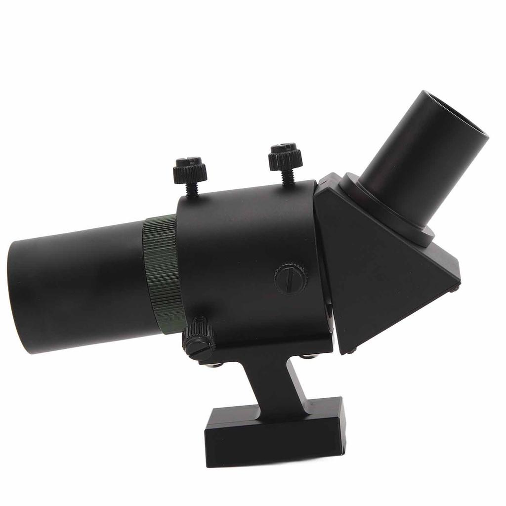 6X30 Finder Scope 45 Degree Full Image FMC HD Multilayer Coating Metal Finderscope with Fixed Bracket for Astronomical