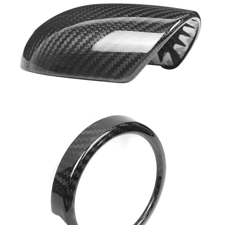 Real Carbon Fiber Tachometer Frame for Fiat Abarth 500 Interior Upgrade