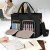 Teamoy Tote Bag, 10 Pockets, A4 Size, D-Ring, and Pen Slot, Large Capacity, Lightweight, Shoulder Bag, Perfect for Commuting, School, or As a